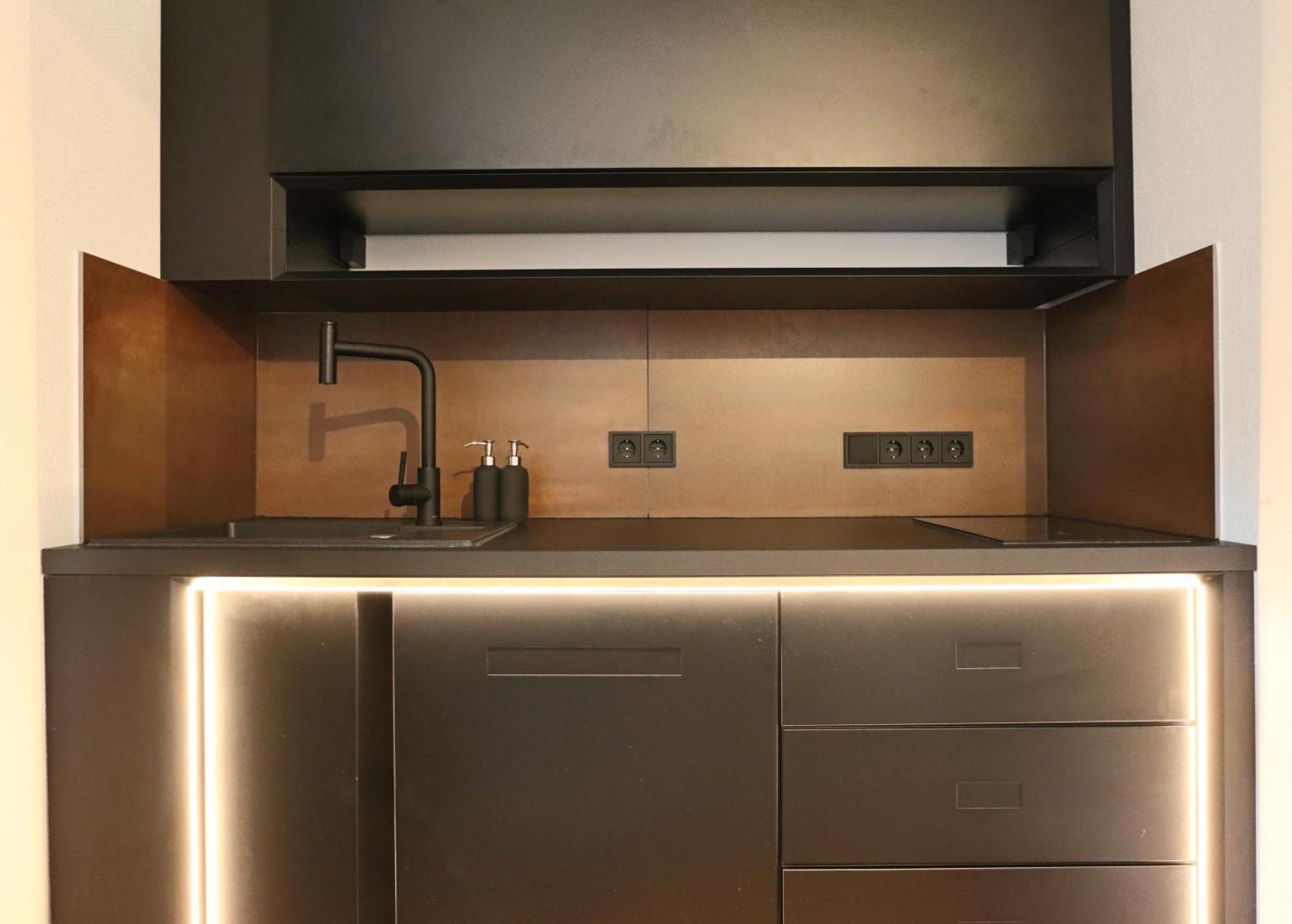 Loft Apartment Mit Grosser Badewanne B Mugeln Bagian luar foto